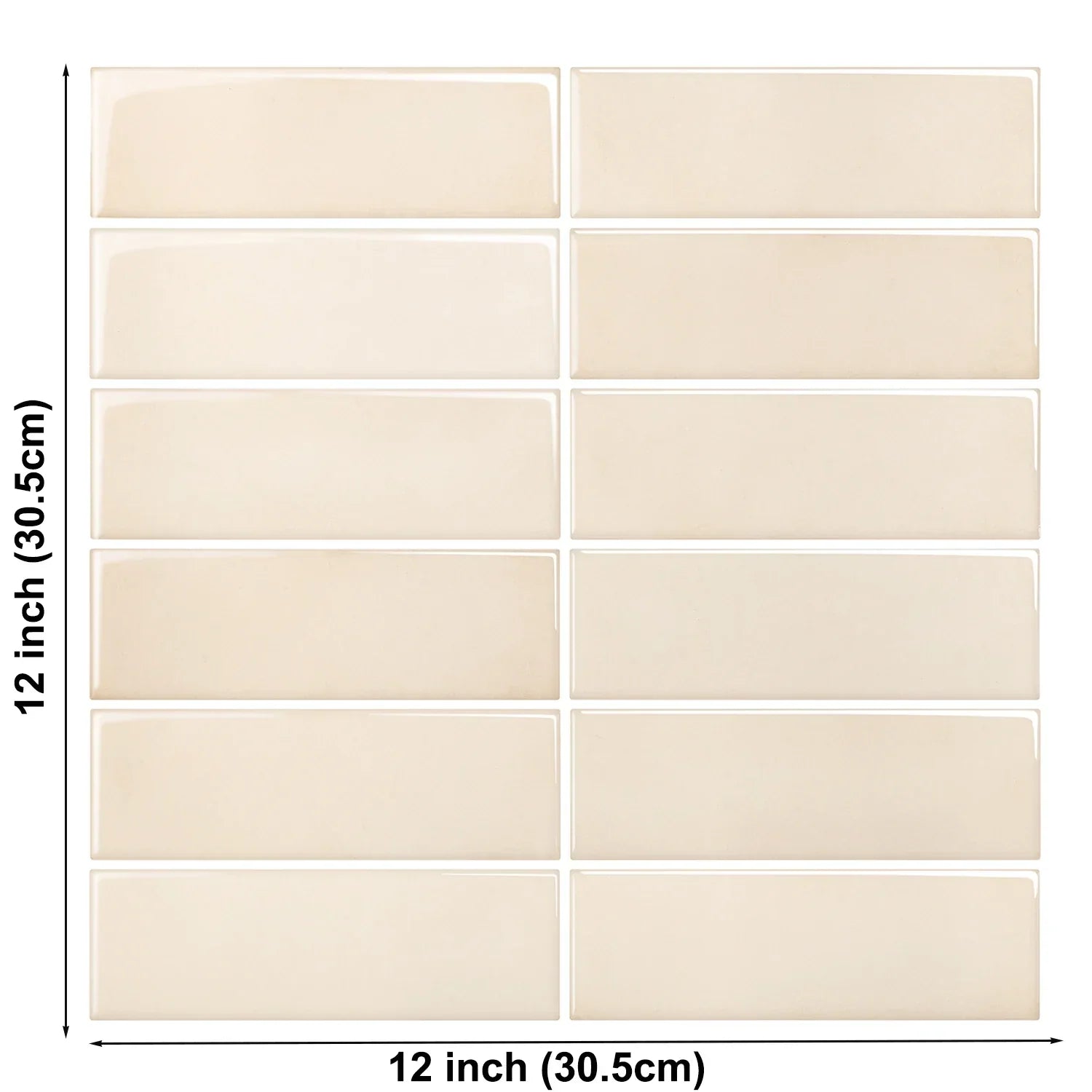 Waterproof Peel-and-Stick 3D Textured Wall Tiles