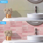 Waterproof Peel-and-Stick 3D Textured Wall Tiles