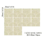 Waterproof Self-Adhesive Vinyl Tile Stickers (Set of 10)