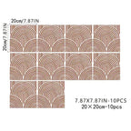 Waterproof Self-Adhesive Vinyl Tile Stickers (Set of 10)