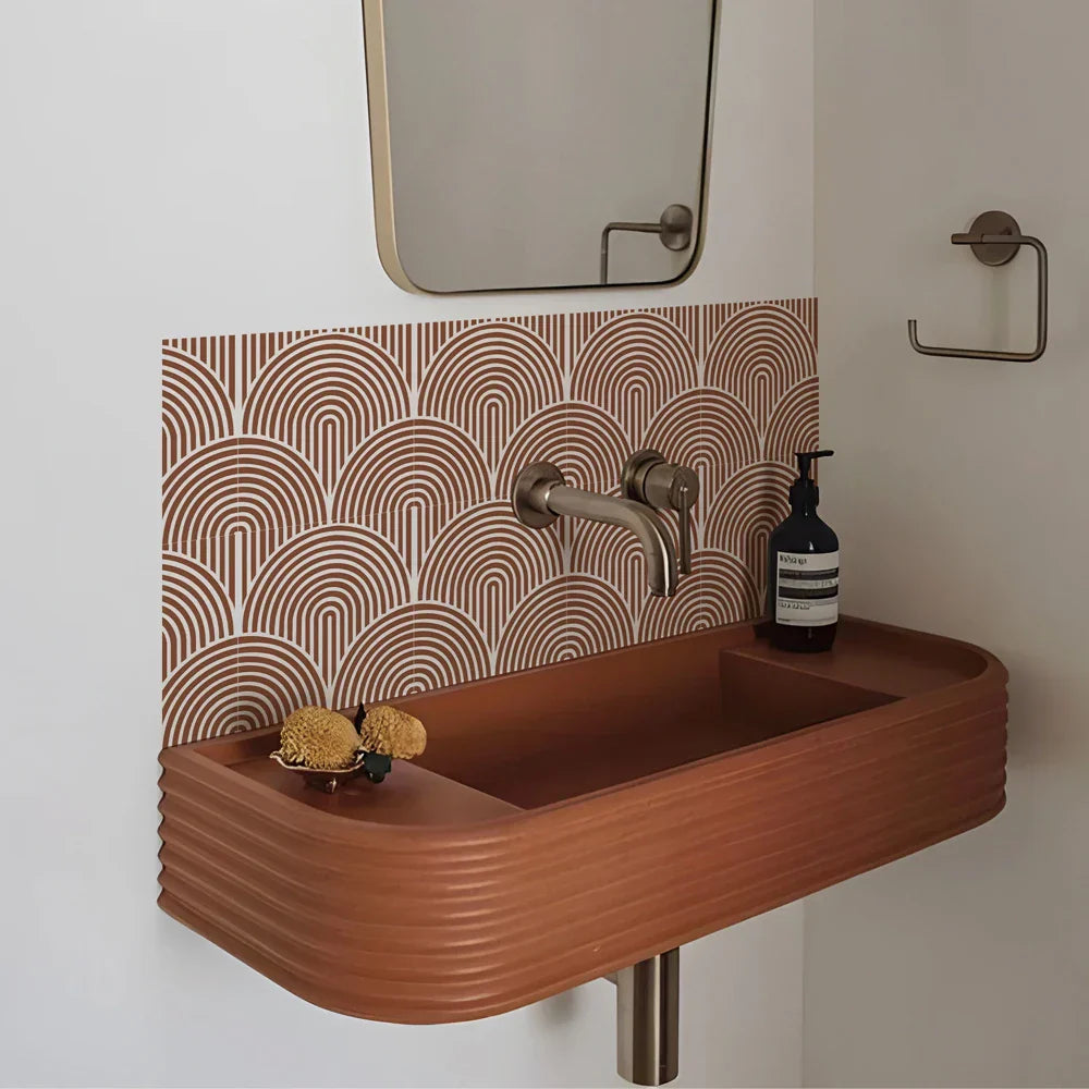 Waterproof Self-Adhesive Vinyl Tile Stickers (Set of 10)