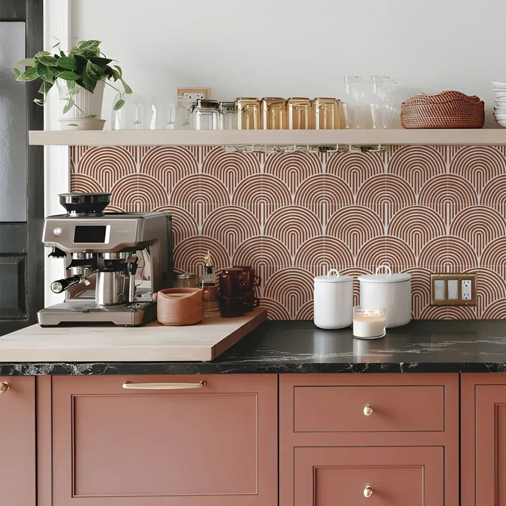 Waterproof Self-Adhesive Vinyl Tile Stickers (Set of 10)