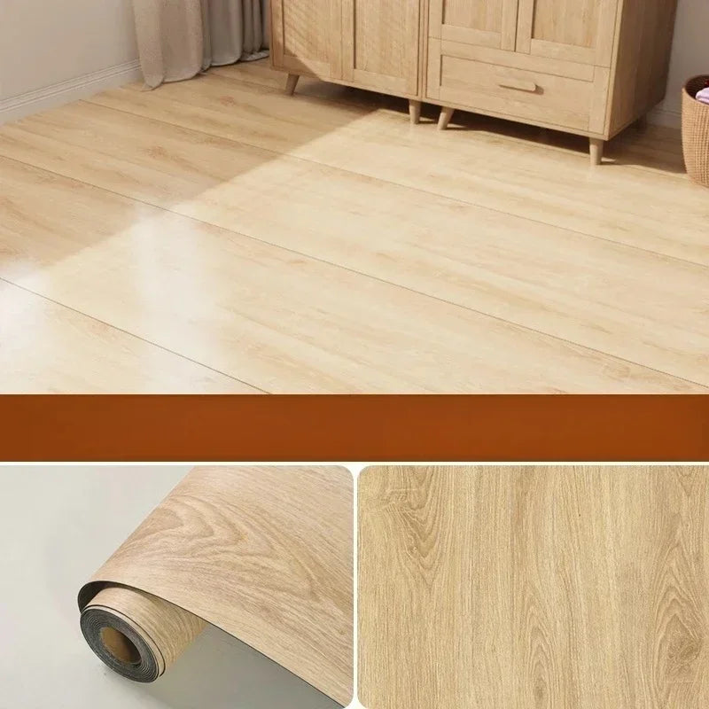 Waterproof & Self-Adhesive Wood-Look Floor Tiles