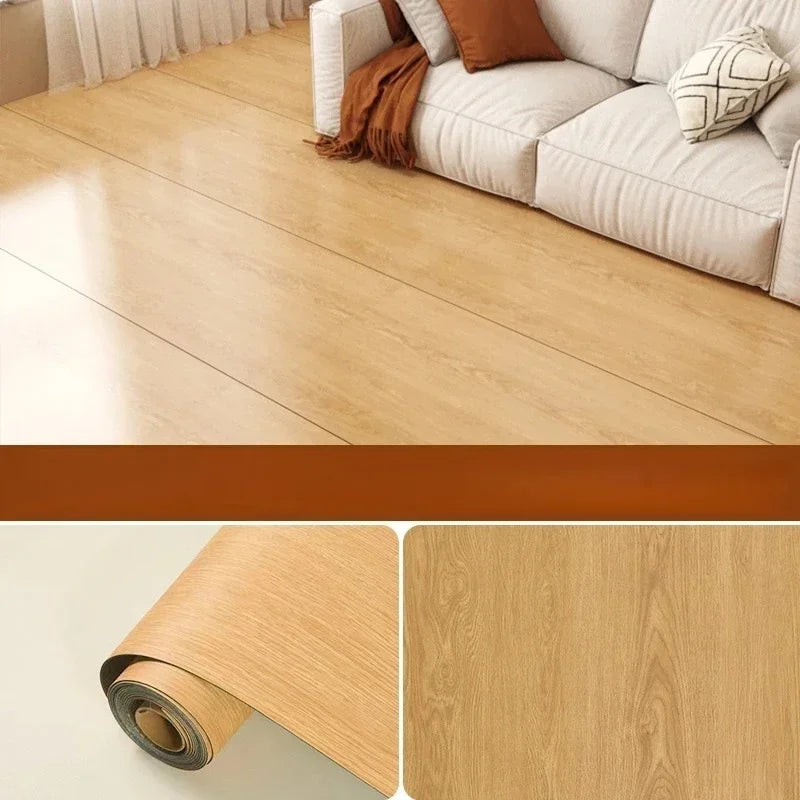 Waterproof & Self-Adhesive Wood-Look Floor Tiles