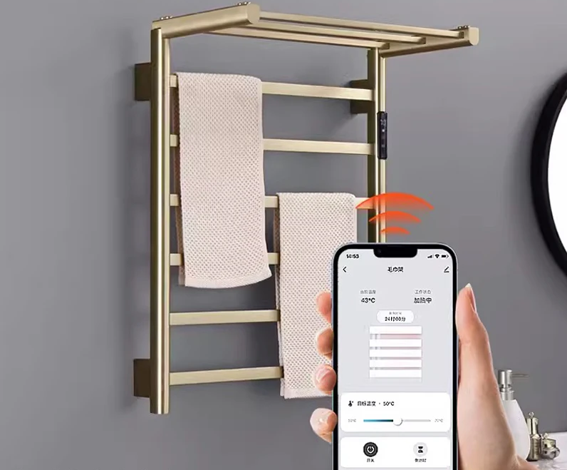 WiFi & Timer Wall-Mounted Stainless Steel Towel Warmer