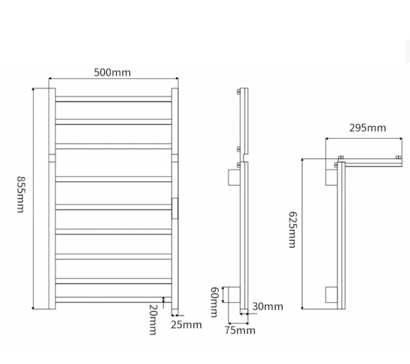 WiFi & Timer Wall-Mounted Stainless Steel Towel Warmer