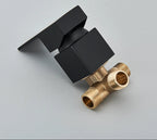 Wide Waterfall Ceramic-Disc Wall-Mount Bathroom Faucet