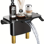 Matte Black Dual-Handle Water-Saving Bathroom Faucet (4-Inch Centerset)