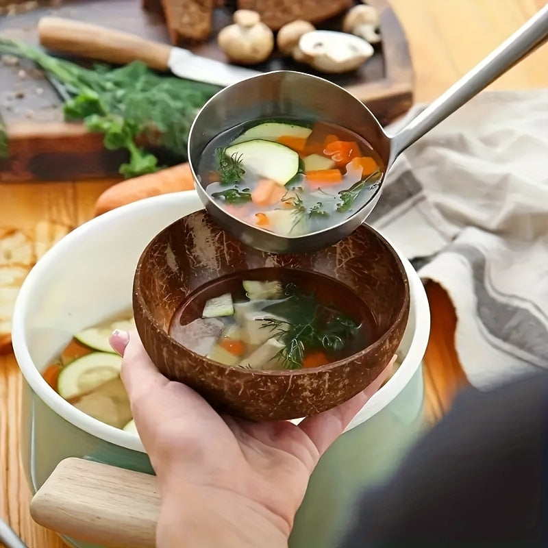 Handmade Polished Coconut Bowls (Set of 4)