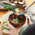 Handmade Polished Coconut Bowls (Set of 4)