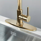 Brass 360° Swivel Kitchen Faucet (Hydroelectric LED)