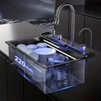 Stainless Steel Waterfall Workstation Sink (Drop-In)