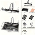 Stainless Steel Waterfall Workstation Sink (Drop-In)