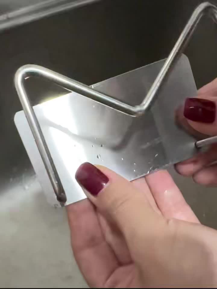 No-Drill 304 Stainless Steel Wall-Mounted Hair Tool Organizer