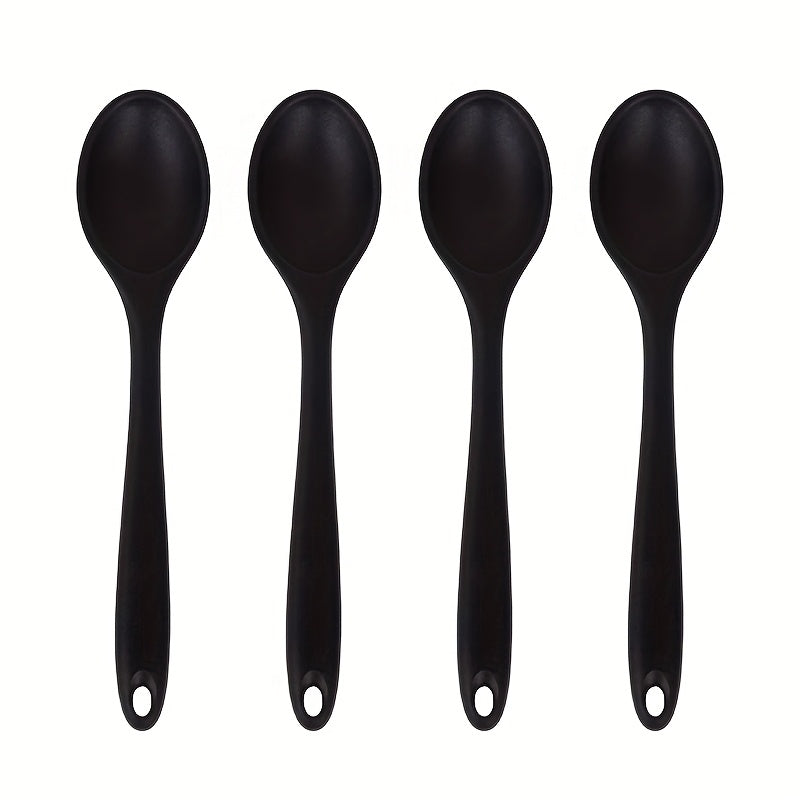 Heat-Resistant Non-Stick Silicone Spoons (Set of 4)