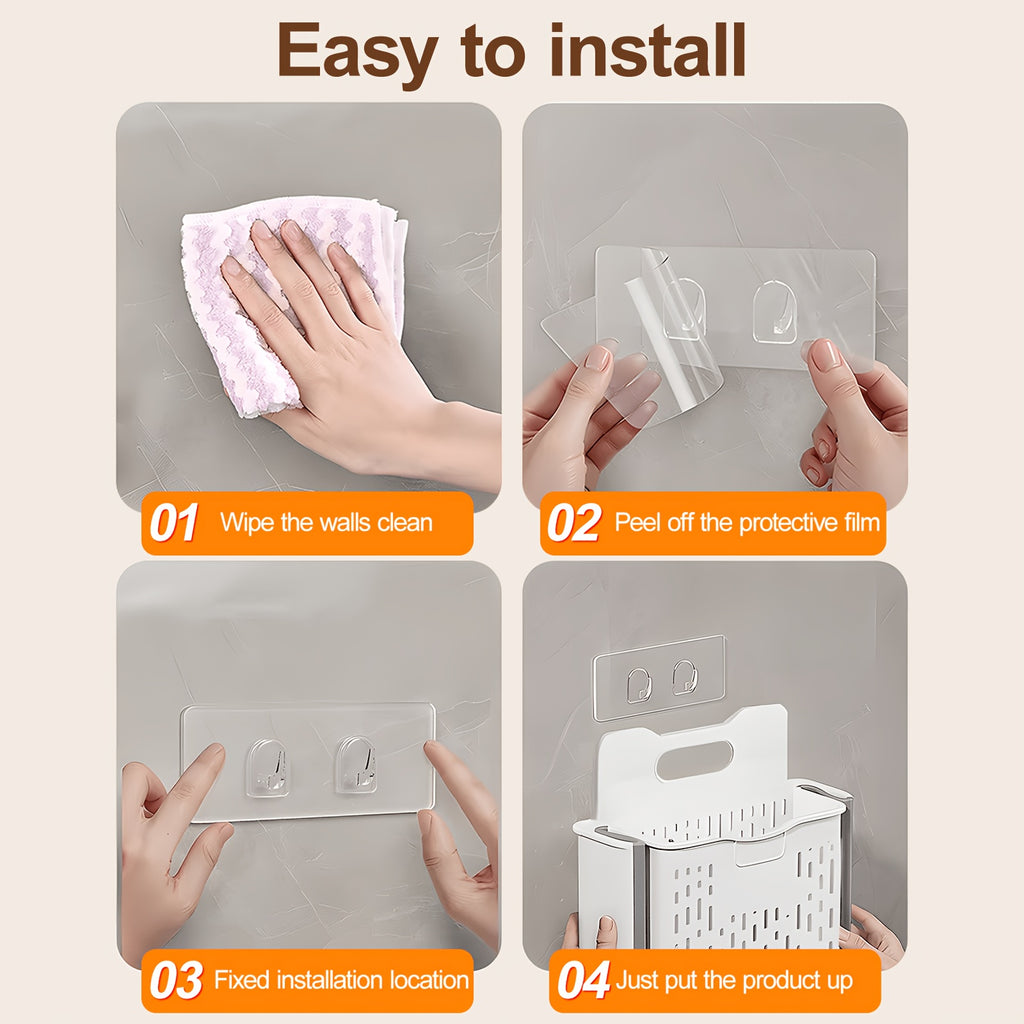 Collapsible Wall-Mount & Freestanding Laundry Basket