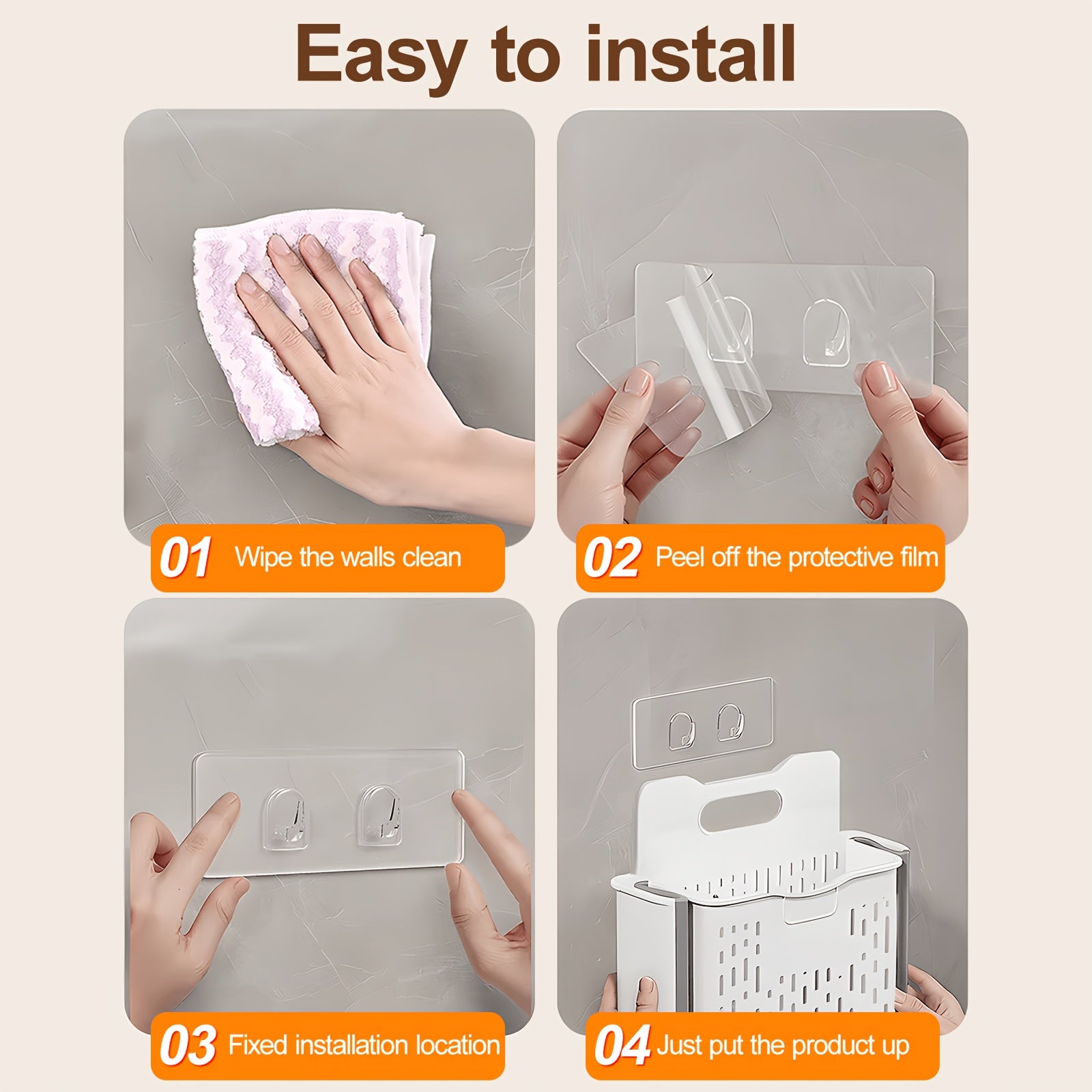 Collapsible Wall-Mount & Freestanding Laundry Basket