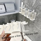 No-Drill Adjustable Wall Spice & Cosmetic Rack