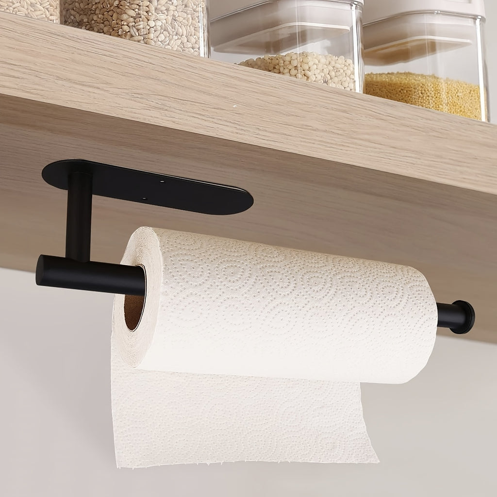 Self-Adhesive No-Drill Under-Cabinet Paper Towel Holder