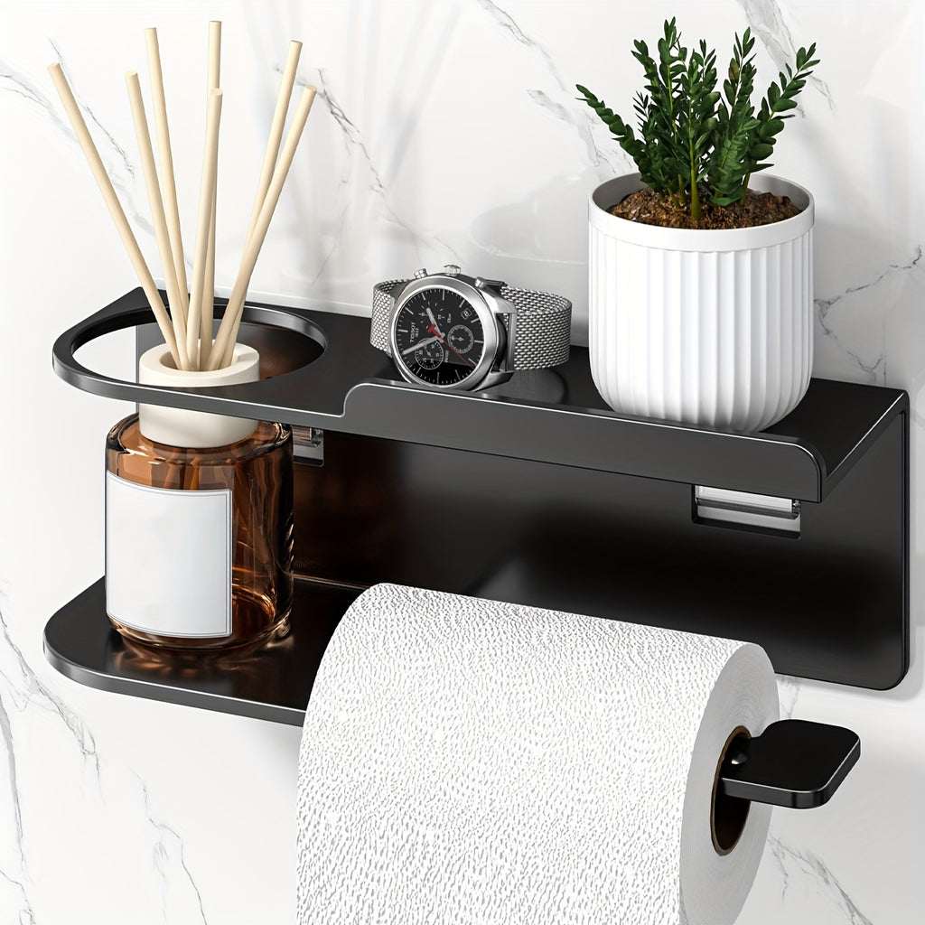 Self-Adhesive Wrought Iron Paper Towel Holder