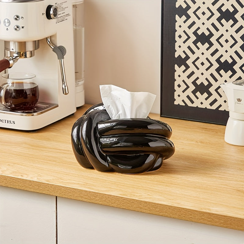 Polished Ceramic Rectangular Tissue Box Dispenser