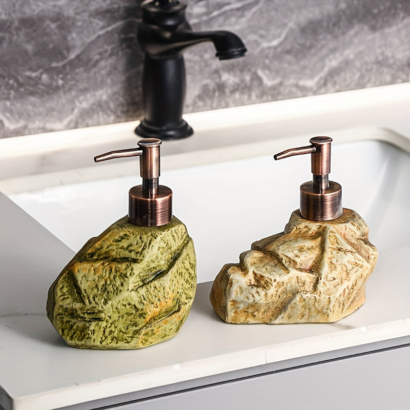 Refillable Vintage Stone Ceramic Soap & Lotion Dispenser