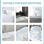 Heavy-Duty Aluminum Adjustable Bath Bench (350 lb Capacity)
