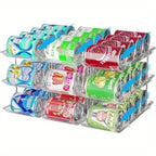 Transparent PET Auto-Roll & Stackable Can Rack (Set of 3)