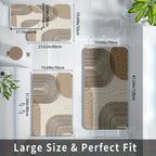 Plush Flannel & Non-Slip Bathroom Mat Set (4-Piece)