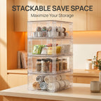 Clear Acrylic Stackable Drawer Bins With Handles