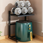 Space-Saving Multi-Tier Metal Appliance Rack