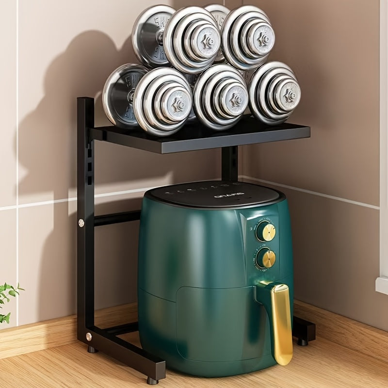 Space-Saving Multi-Tier Metal Appliance Rack