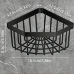 No-Drill Space-Saving Plastic Corner Rack
