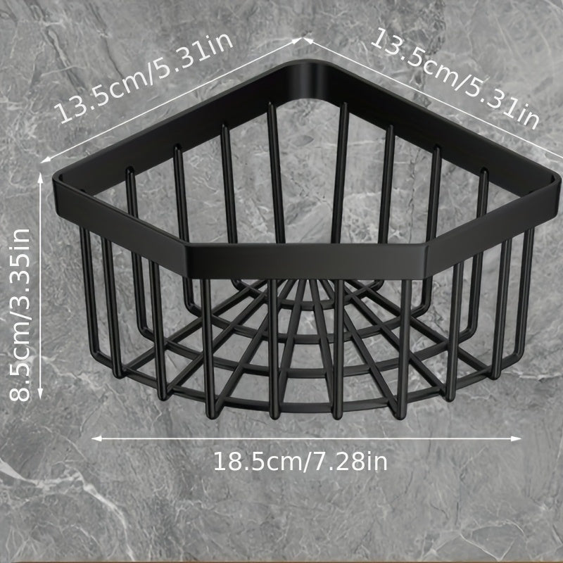 No-Drill Space-Saving Plastic Corner Rack