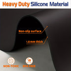 Heat-Resistant Non-Slip Silicone Countertop Mat