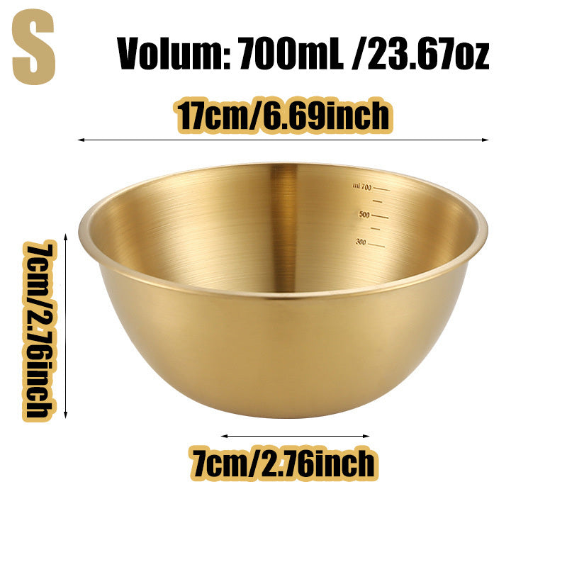 201 Stainless Steel Oven-Safe Mixing Bowls (Set of 3)