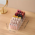 Clear Plastic 7-Compartment Lipstick Organizer