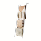 Space-Saving Freestanding Metal Blanket Ladder (4-Tier)
