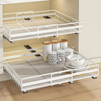 Smooth-Glide Heavy-Duty Metal Pull-Out Cabinet Rack (8-Tier)