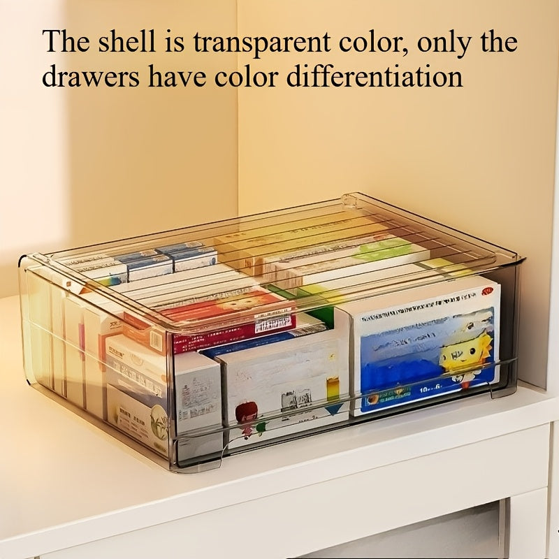 Transparent Multi-Layer Medicine Organizer Box