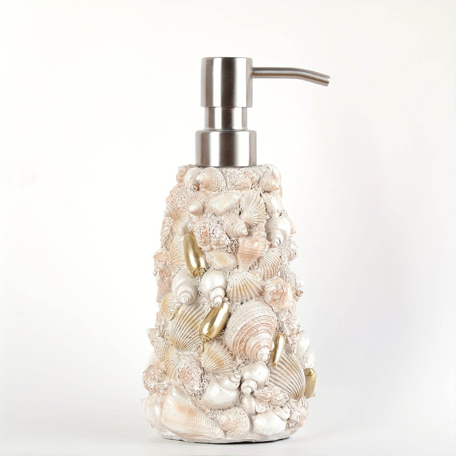 Refillable Shell-Shaped Resin Soap Dispenser (Floor Mount)