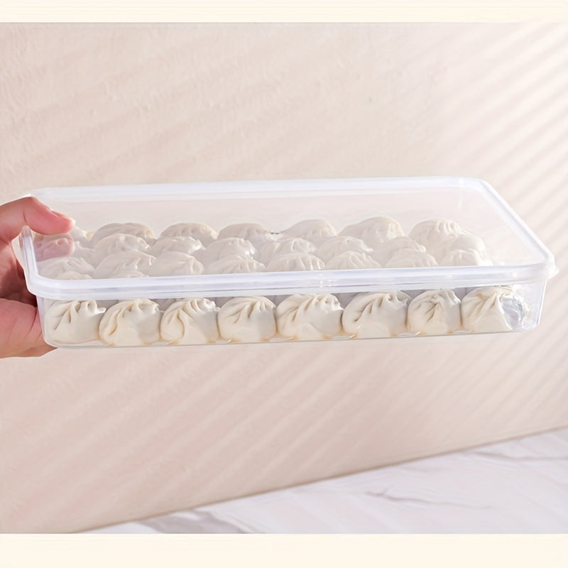 4-Layer Airtight Stackable Dumpling Storage Container (Freezer-Safe)