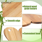 Heart-Shaped Acacia Wood Bread & Cheese Board