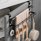 Over-Cabinet No-Drill Double-Bar Towel Rack