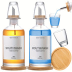 Refillable Compact Mouthwash Dispenser Set (4-Piece)