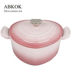 Enameled Non-Stick Heart-Shaped Cast Iron Casserole (2-Quart)