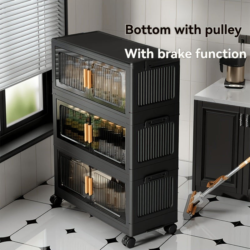 Foldable Lightweight Plastic Filing Shelf Unit (3-5 Layers)
