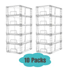 Clear Acrylic Stackable Drawer Bins With Handles