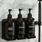 Drill-Free Refillable Wall-Mount Shower Dispenser (3-Pack)