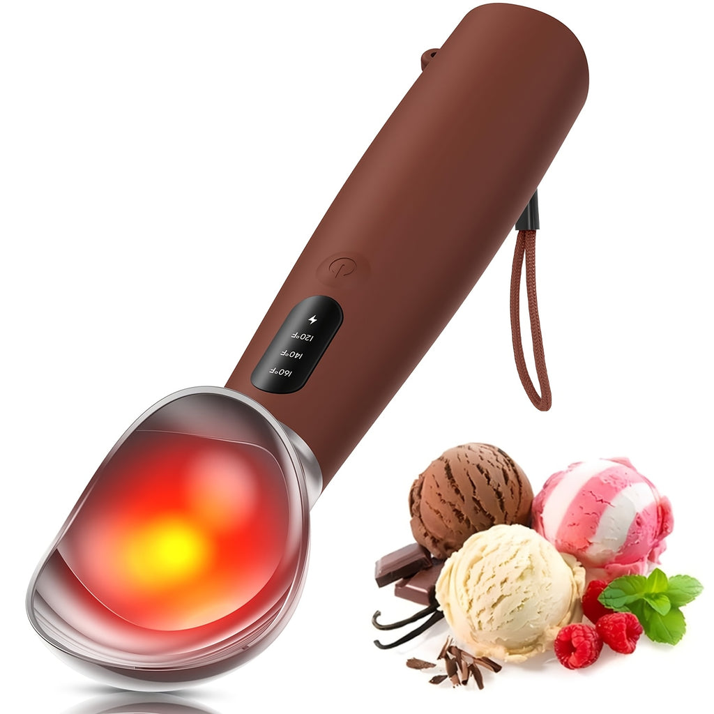Heated USB-C Rechargeable Silicone Ice Cream Scoop
